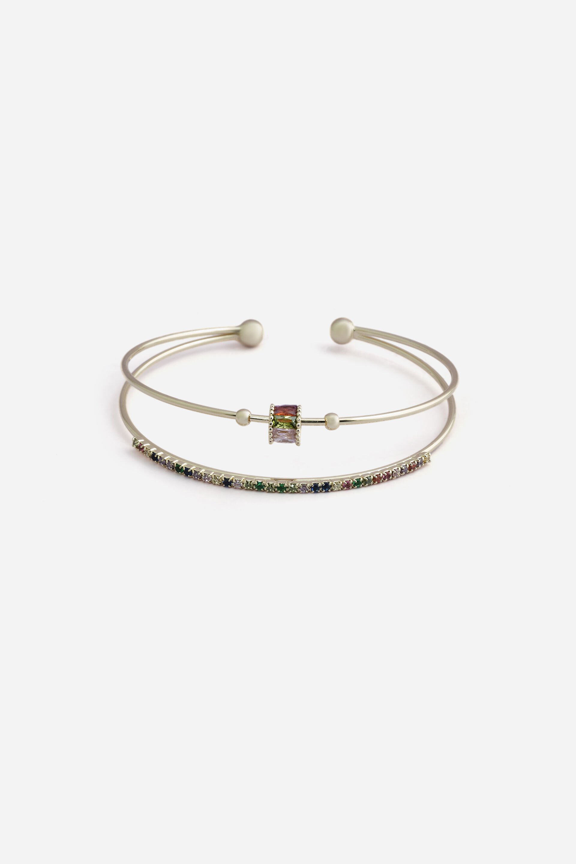 Stone Accent Cuff Bracelet, , image 1